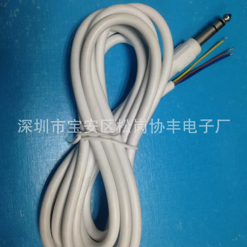6.35双声道音视频信号线音响线插头连接音频会议线线材电线铜线