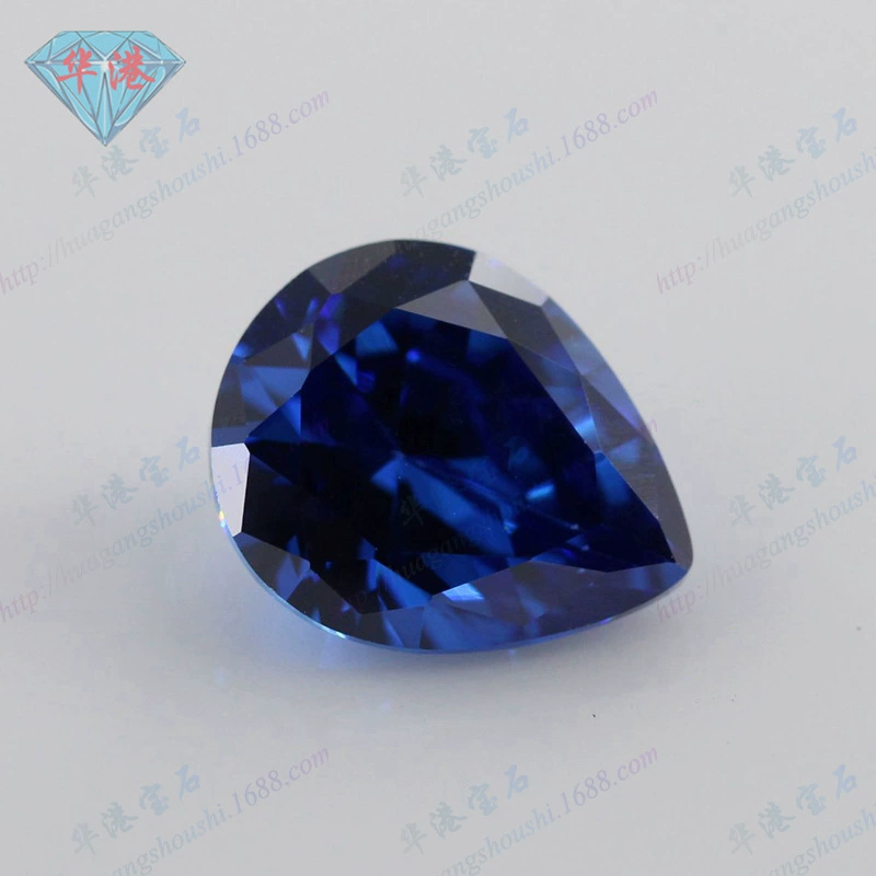 Говяжий жемчужный белый камень-капля воды наконечник искусственный CZ Haoshi AAA