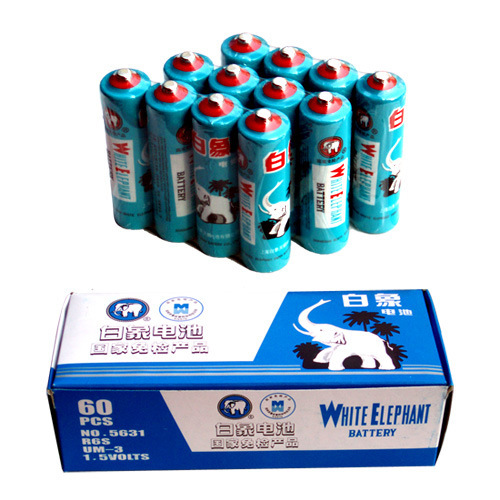No. 5 No. 7 Shanghai White Elephant Battery 60-pack Remote Control Toy Small Electrical Appliance Battery Single Cell Price