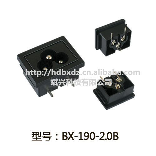 厂家直销 AC电源插座 三孔插座 梅花插座 工业插座 BX-190-2.0B