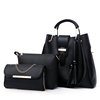 Demi-season one-shoulder bag, handheld bag strap, set with tassels, 3 piece set