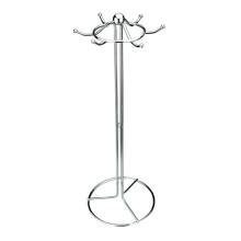 一件代发 不锈铁厨具架 厨房置物架 多功能6钩挂架 圆珠架铲勺架