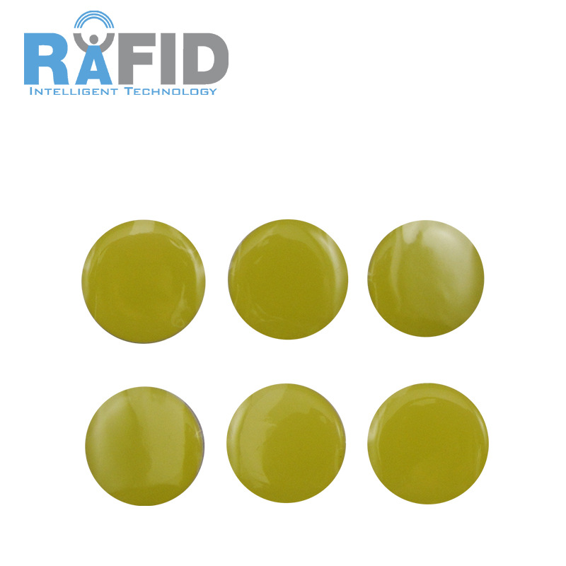厂家供应滴胶钱币卡 多款直径IC圆形标签异形卡抗金属层丝印