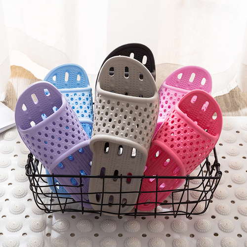 Bathroom Slippers EVA Hotel Wholesale Home Slippers Hollow Leakage Lightweight Summer Couple Breathable Sandal Slippers