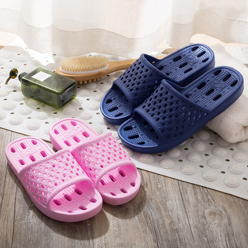 Bathroom Slippers EVA Hotel Wholesale Home Slippers Hollow Leakage Lightweight Summer Couple Breathable Sandal Slippers