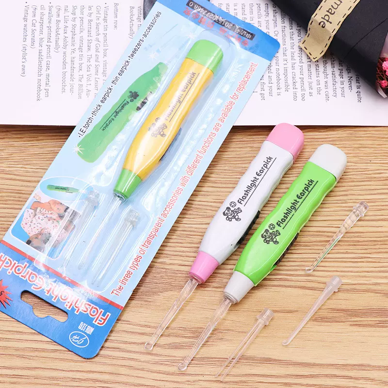 儿童扣耳屎耳扒清洁挖耳勺发光耳勺掏耳朵勺带灯采耳工具儿耳挖勺