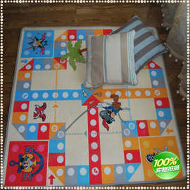 厂家批发飞行棋毯可做儿童爬行毯地垫爬行垫浴室防滑吸水地毯地垫