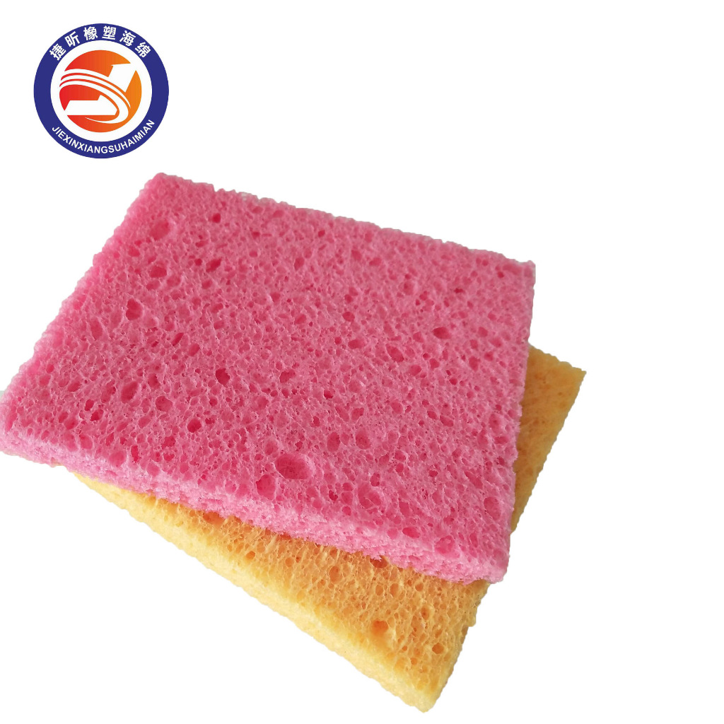 厂家批发 木浆海绵 压缩吸水膨胀擦脸卸妆黄色冬季护肤木浆棉