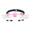 Pink solid mouth ball-needle buckle
