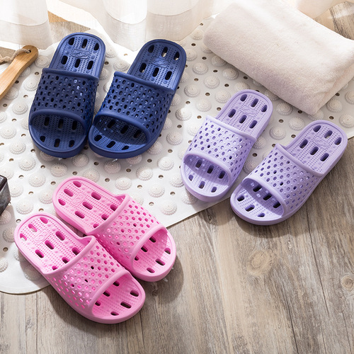 Bathroom Slippers EVA Hotel Wholesale Home Slippers Hollow Leakage Lightweight Summer Couple Breathable Sandal Slippers