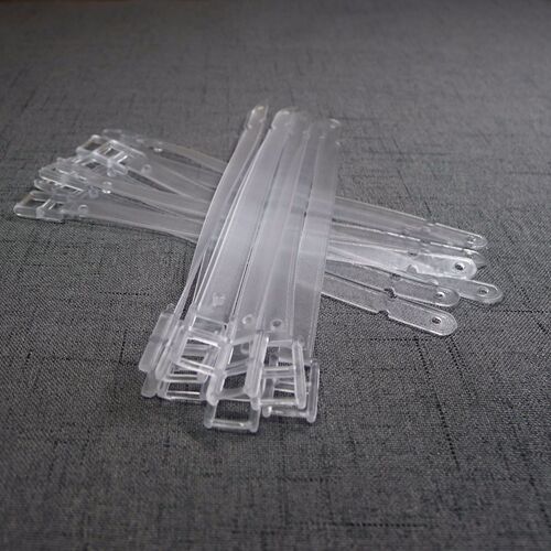 Transparent cord sanding luggage tag square buckle strap luggage information plate ring cord carry-on suitcase strap