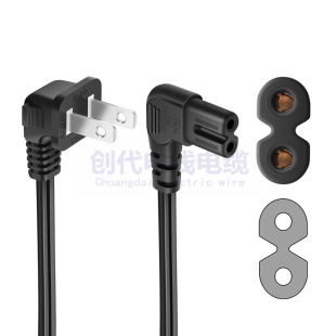 NEMA1-15P+C7��ʽ�Դ��18awg ��Ҏ�ɲ叝�^����β�Դ��늾�