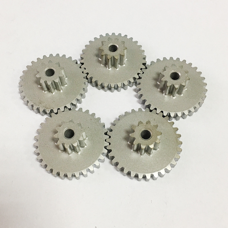 粉末冶金高强度双联齿轮 小型金属齿轮半精做 粉末冶金制品零件