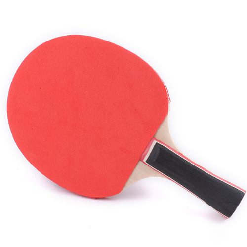 Double-sided back rubber ping pong paddle for beginners with two-beat and three-ball training, straight back rubber ping pong paddle