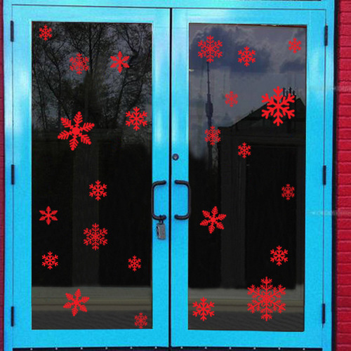 Christmas decoration static snowflake window sticker for glass, Christmas sticker snowflake window decal, cross-border wholesale Christmas decorations