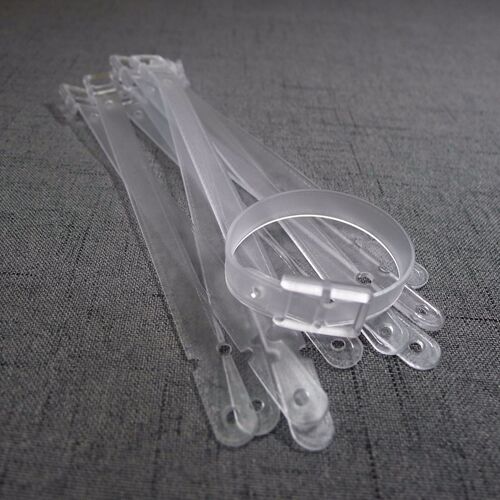 Transparent cord sanding luggage tag square buckle strap luggage information plate ring cord carry-on suitcase strap