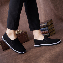 Manufacturer old Beijing cloth shoes, black cloth shoes, rubber soles, imitation tire men's cotton shoes