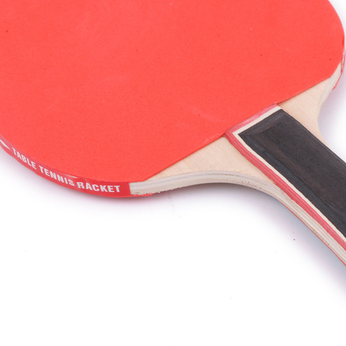 Double-sided back rubber ping pong paddle for beginners with two-beat and three-ball training, straight back rubber ping pong paddle
