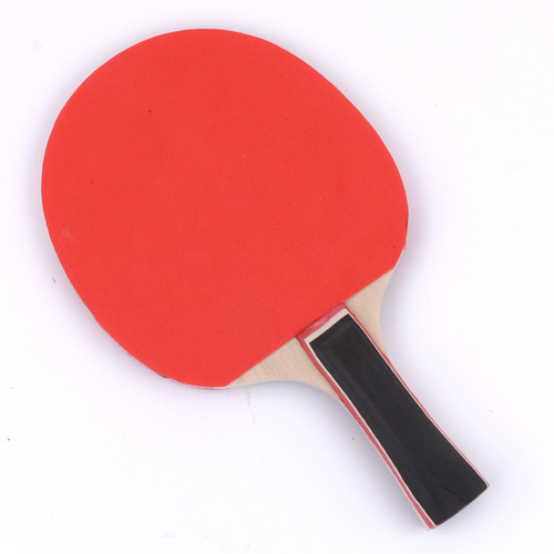 Double-sided back rubber ping pong paddle for beginners with two-beat and three-ball training, straight back rubber ping pong paddle