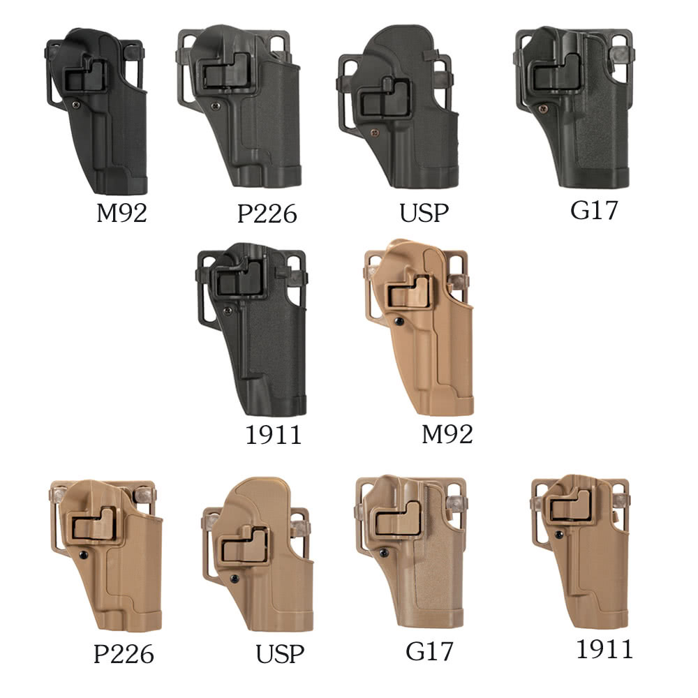CQC una sola funda G17 / M92 / 1911 / USP / P226 cintura colgada funda táctica funda de extracción rápida funda