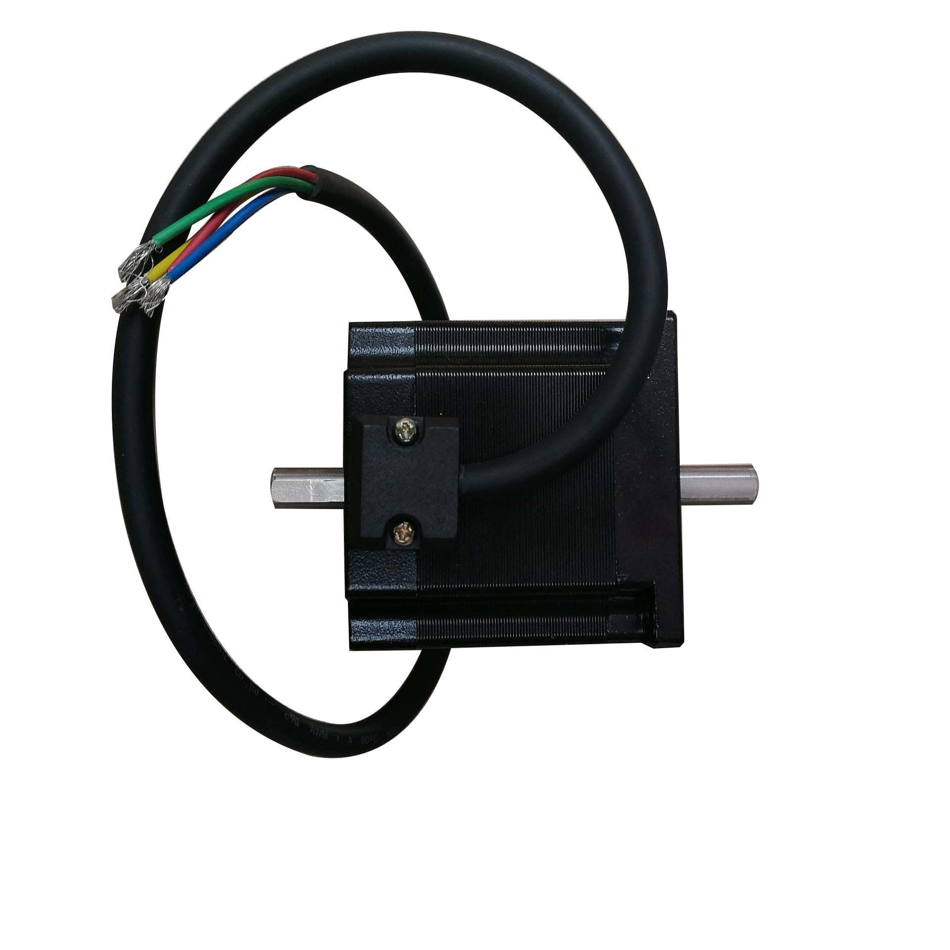 57步进电机 双轴 Nema23步进电机 机身56mm 二相四线 双出轴