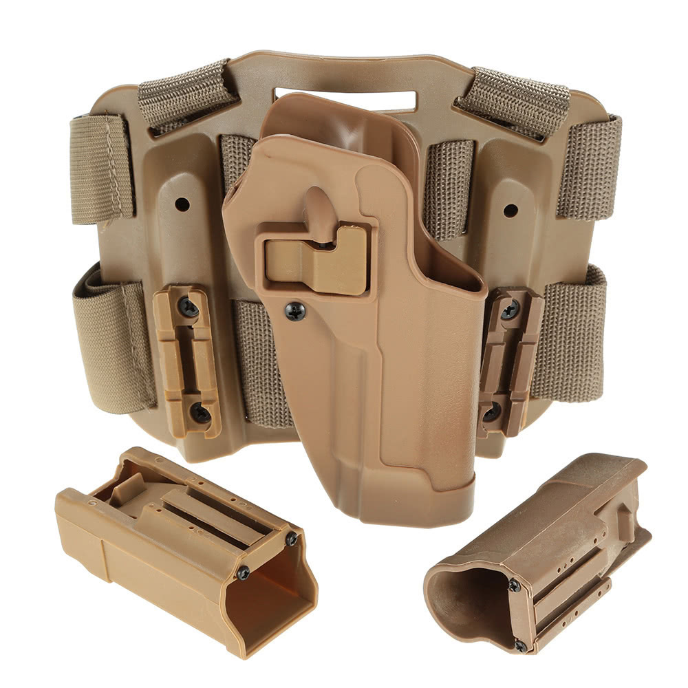 CQC funda de pierna funda de plástico funda táctica 1911 / M9 / g17 / P226 / USP funda de leg leg