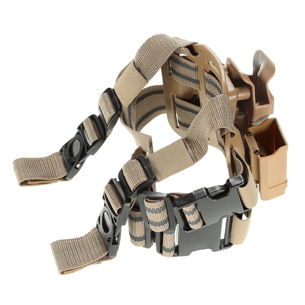 CQC funda de pierna funda de plástico funda táctica 1911 / M9 / g17 / P226 / USP funda de leg leg