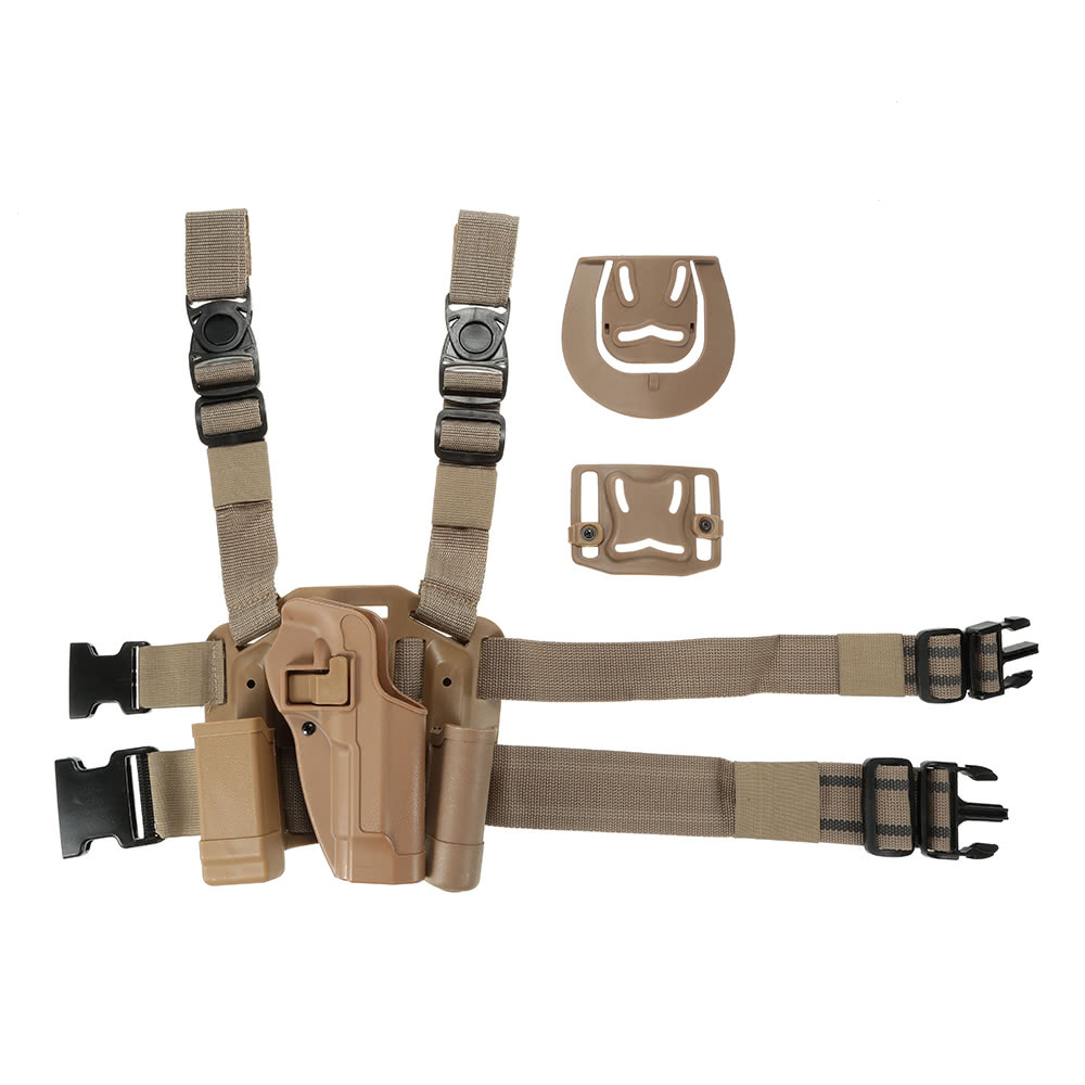 CQC funda de pierna funda de plástico funda táctica 1911 / M9 / g17 / P226 / USP funda de leg leg