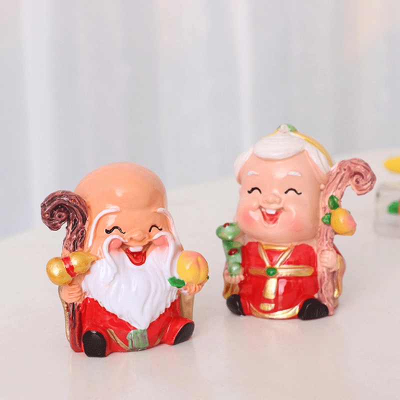 Шоушин Gongshou Xing Po Cake Decoration Swing Motor Carrier Interior Products Home Baked Swing Powder Resin Crafts