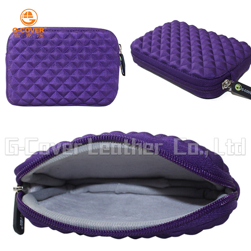 吉克沃工厂批发2.5寸移动硬盘防寒防水硬盘包莱卡潜水料收纳包