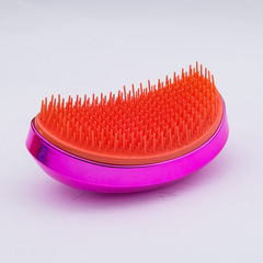Factory Wholesale Electroplated Shunfa Portable Plastic Hair Massage Comb Anti-Tangle Hair Comb Mango Hair Comb Printing