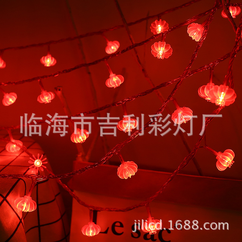 Spring Festival New Year home decoration supplies led lights red lanterns lanterns outdoor decoration wedding wedding pendants