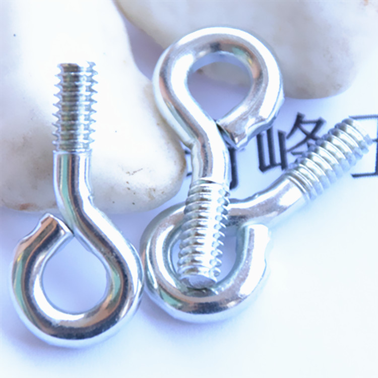 美制带钩螺栓厂家制定1/4*13*38mm闭口9型吊环螺丝拉钩羊眼钉