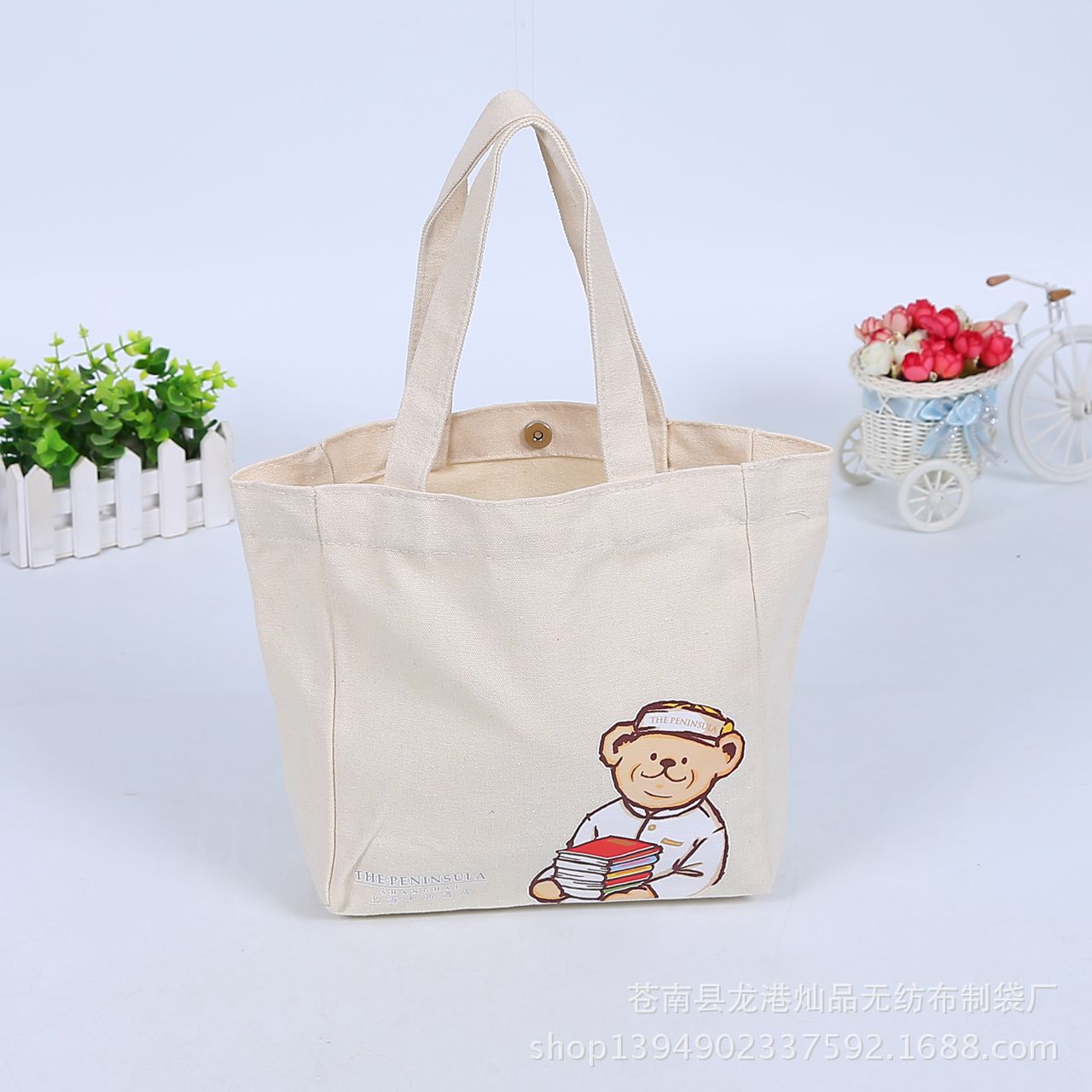 厂家供应广告全棉手提帆布袋 创意学生购物棉布袋定 制logo