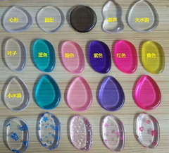Transparent silicone powder puff, jelly puff, powder-resistant, wet face puff, makeup tool