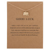 New fashion cartoon Good Lucking Paper Card Lucky Elephant Alloy necklace European and American cute animals exquisite decoration