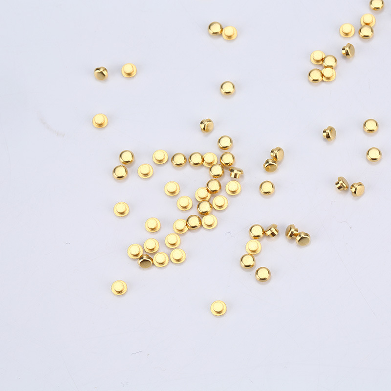 厂家定 制插座配件银触点 开关触点银触点  镀24K真金银触点加工