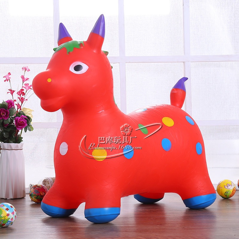 Painted matte explosion-proof inflatable toy for jumping