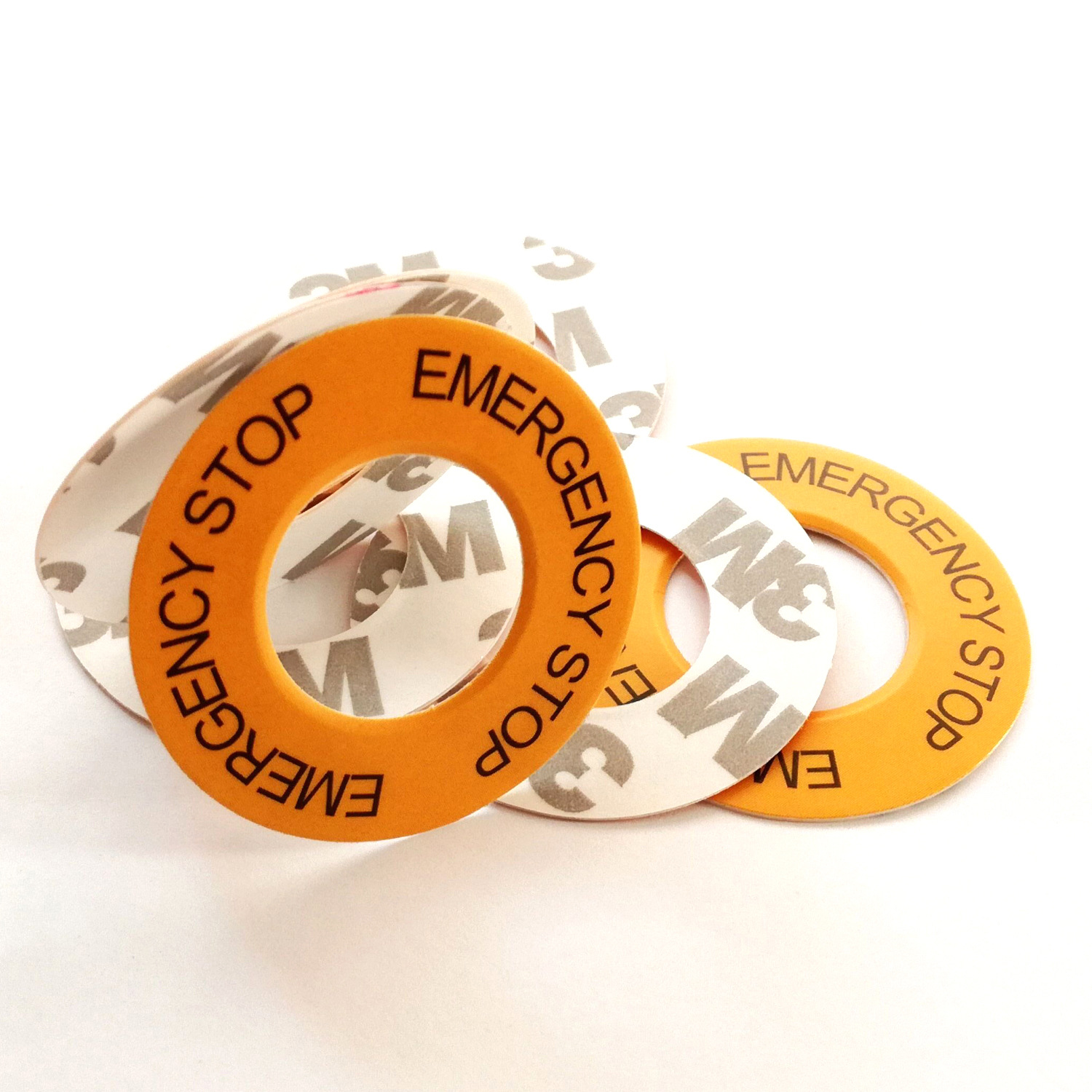 供应圆形PVC标签贴 设备开关不干胶标签