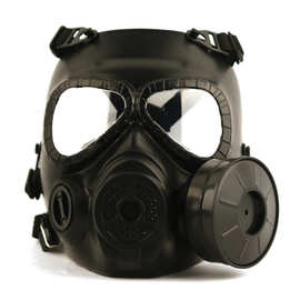 M04仿真防毒面具野战战术面罩镜片防雾排气装备无防毒面具模型