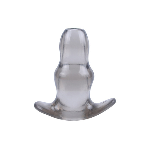 Soft plastic hollow anal plug, outdoor masturbation device, adult sex products, anal plug, back yard, male and female pleasure