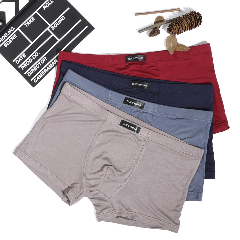New men's boxer briefs modal slim fit fashion sexy boxer shorts Bag Men's thin pants
