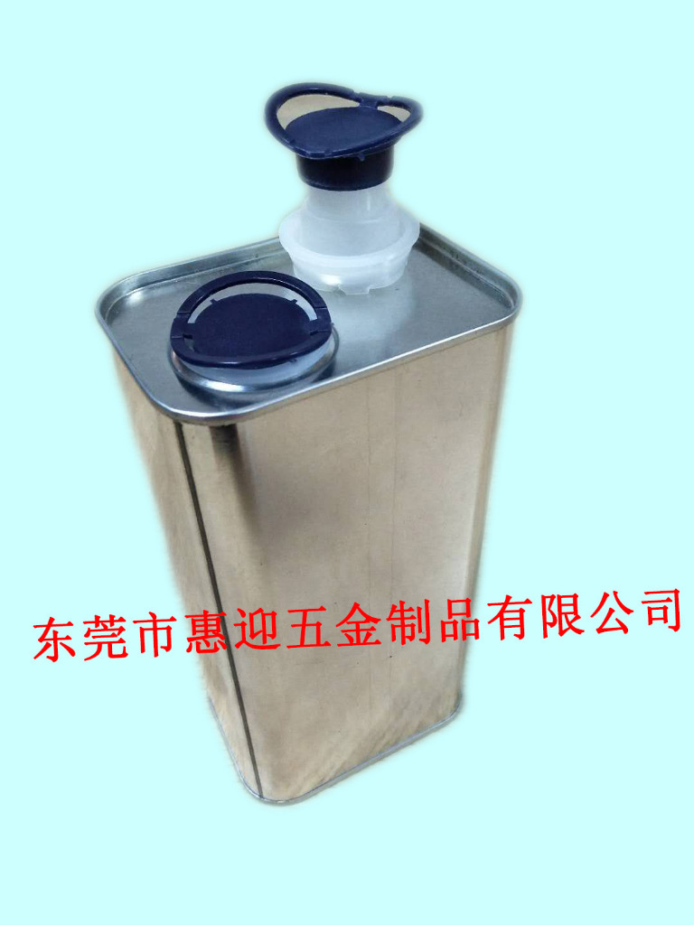 厂家直销新款马口铁金属化工食品包装罐1L/1000ml异形光身方罐