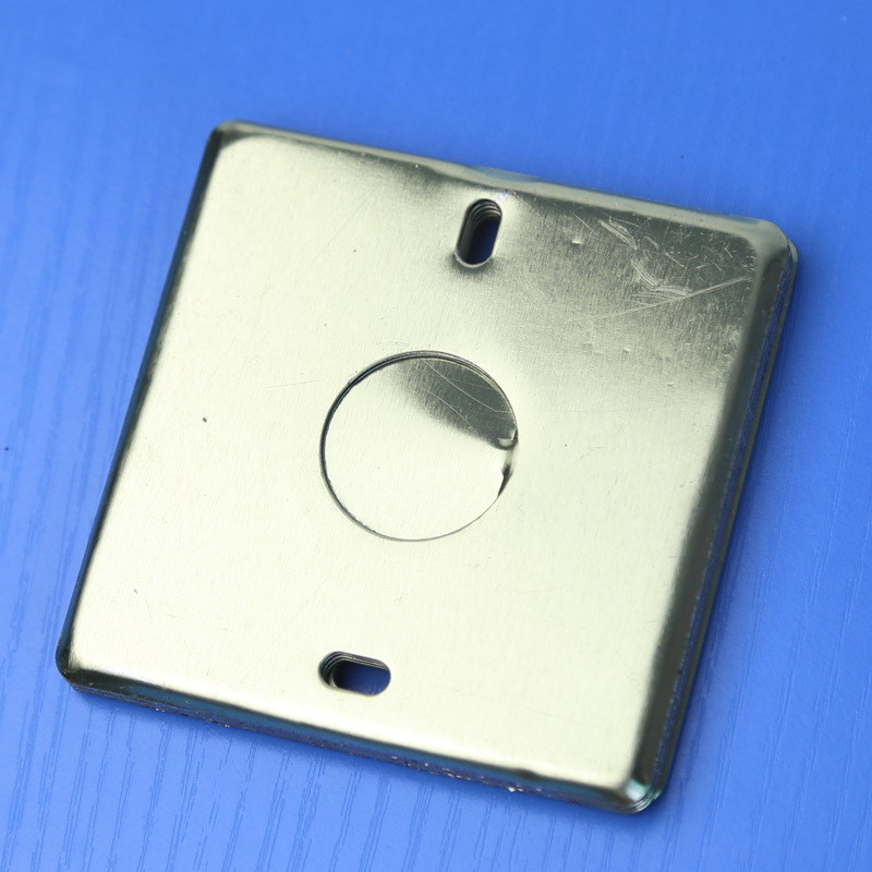 厂家直供金属方形圆形八角接线盒盖板 优质镀锌86型暗装铁盒盖子
