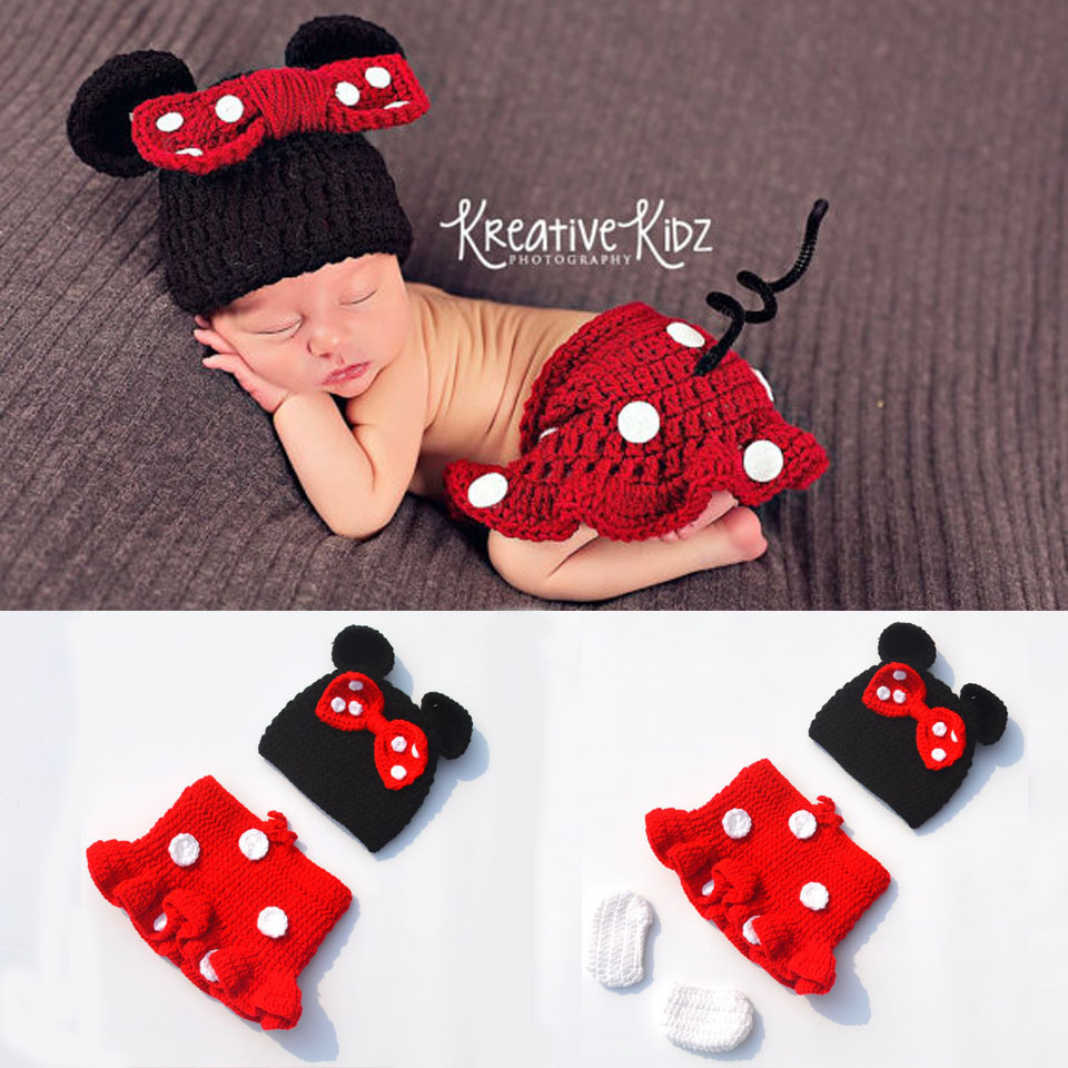 Knitted photography props for new born