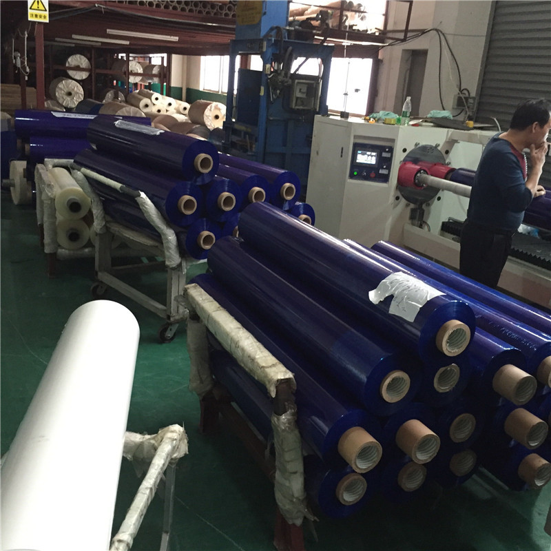 铝板铝合金门窗机械设备蓝膜保护膜 不锈钢板材冲压pe保护膜批发