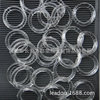 White plastic acrylic amber rubber rings, accessory with accessories, 24mm, handmade