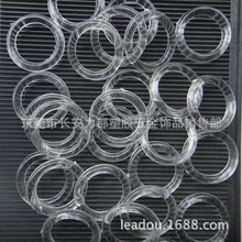 24MM透明白色塑料圆圈果冻亚克力圈环形琥珀色塑胶圈diy饰品配件