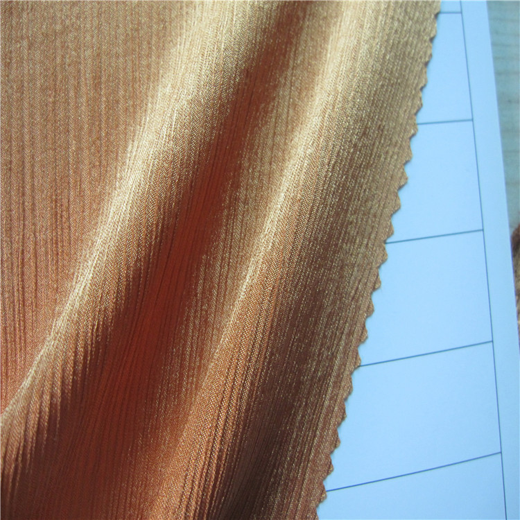 现货春夏新款雪纺真丝皱面料 雪纺百折绉 时尚女装童装裙装布料