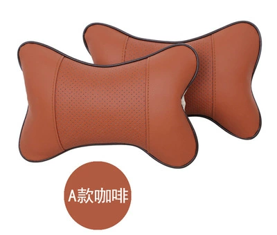 pillow waist pillow car pillow – Headrest - brown-one-pack